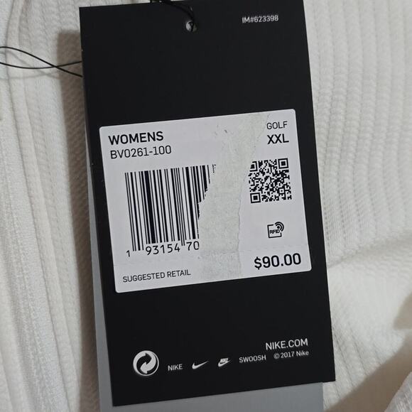 Nike Dri-FIT UV Victory Golf Jacket Women's Full Zip Lightweight Athletic White - Picture 9 of 14